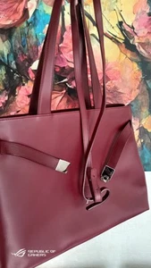 Furla Ledertasche Bordeaux Neuwertig Mit Schultergurte - Bild 1 von 6