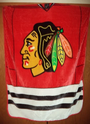 NHL Chicago Blackhawks Hockey Suéter/Jersey Suave Polar Manta Foto 1 de 3