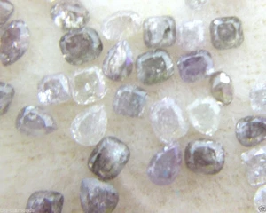 Elegante Lote de Diamantes I-3 PK Mezcla Rosa Púrpura Color n Forma Natural Earthmined - Imagen 1 de 8