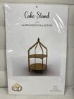 Reusable Cardboard Dome Shape Gold Two Tier Dessert Cupcake Stand 17"x12"