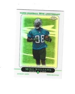 2005 Topps Chrome Refractors #198 Mike Williams  DETROIT LIONS - Picture 1 of 1
