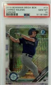 PSA 10 JARRED KELENIC 2019 BOWMAN CHROME MEGA BOX MOJO REFRACTOR RC GEM MINT - Imagen 1 de 5