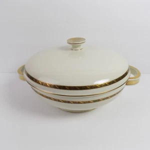 Rosenthal Porzellan Deckel Gemüseschale Winifred Form geätzt Goldbänder - Bild 1 von 4