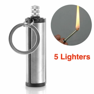 Waterproof Match Permanent Lighter Striker Fire Starter Emergency Survival 5 LOT - Picture 1 of 9