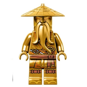new LEGO Legacy Minifig - 10th Anniverary Golden Sensei Wu - Picture 1 of 1