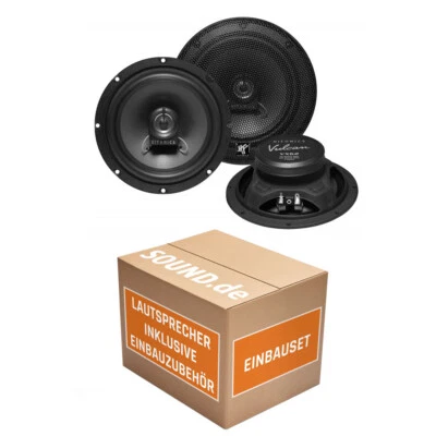 JUST SOUND BEST CHOICE FOR CARAUDIO Audi A4 B5 Avant - Lautsprecher - Hifonics BOXEN EINBAUSET TÜR HINTEN 2-WEGE