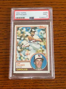 1983 Topps #490 Jim Palmer HOF PSA 9 MINT New Slab - Picture 1 of 2