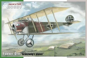 SPECIAL HOBBY 32076 Fokker D.II Grünzweig´s Planes 1:32 LIMITED! - Picture 1 of 7