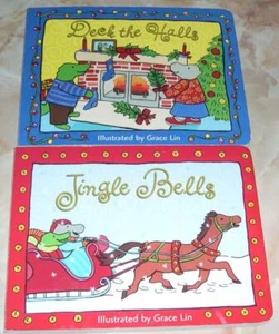 Jingle Bells / Deck the Halls by Grace Lin (2004, Board Books) - Picture 1 of 1