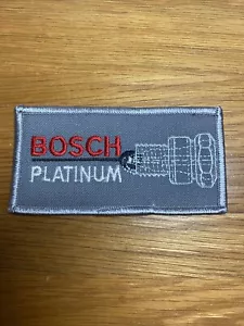 Toppa 2” X 4” ricamata originale candele Bosch vintage NUOVA NOS - Foto 1 di 4