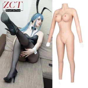 Body de silicona formas de senos vagina falsa moldeador de cadera traje de cuerpo femenino copa D/E - Imagen 1 de 24