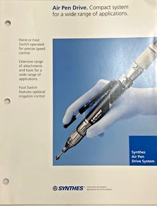 Synthes Air Pen Drive System Brochure Manual - Picture 1 of 6