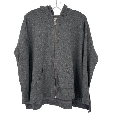 Sudadera UGG de tela de rizo con cremallera completa para mujer L gris de gran tamaño holgada relajada Foto 1 de 4