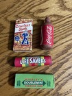 1980’s Vintage Erasers Cracker Jack, Wrigley, Lifesavers, Coke Collectible Rare