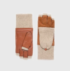 Wildleder & Leder Kaschmir Pop Top, Lederhandschuhe, braun - Bild 1 von 1