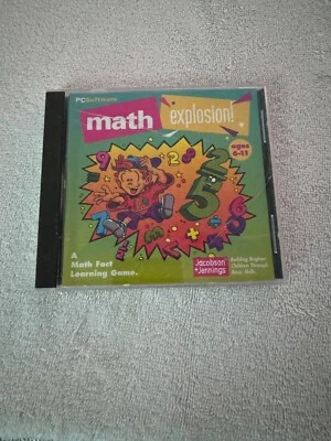 Math Explosion! Ages 6-11 PC Software Jacobson & Jennings (PC,1995) - Image 1 of 2