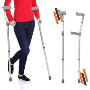 CARSTY 1 Pair Elbow Forearm Crutches Ergonomic Adjustable Walking Cane Teens