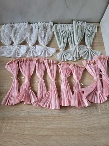 Dollshouse Curtains 8 Pairs some with Poles, some with rings !:12 Lot 269 - Picture 1 of 3