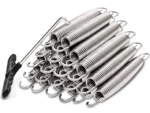 |40 Pack| 7" Silver Trampoline Spring Galvanized Steel with Free T-H - Picture 1 of 6