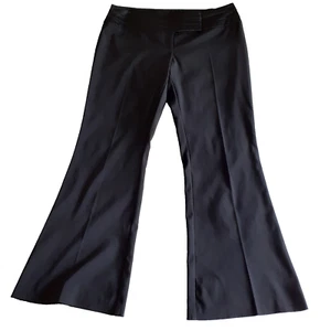 WAREHOUSE Women's Black Slight Flare Formal Business Trousers Size UK 14 - Picture 1 of 8