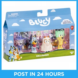 BLUEY Halloween ~ 4 Figure Pack ~ Bluey Bingo Chloe Lucky Dress Up Costumes - Bild 1 von 7
