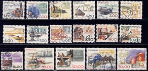 Portugal SC# 1361-1377 1978-83 - Artesanía de pesca - 17 estampillas diferentes - Usadas - Imagen 1 de 2