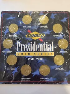 VINTAGE SUNOCO PRESIDENTIAL COIN SERIES 1950-2000 10 COIN SET - Picture 1 of 2
