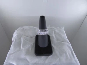 11.15ct Eternity White Cubic Zirconia Silver Band Ring size 8.5 - Picture 1 of 9