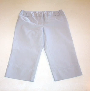 Junior Women's Joe Benbasset Gary & White Striped Low Rise Capri Pants 5 - Picture 1 of 2