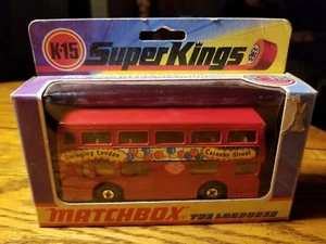 1973 MATCHBOX LESNEY SUPERKINGS K15 THE LONDONER LONDON BUS IN BOX (6D) - Picture 1 of 9