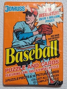 1990 Donruss Baseball Card Wax Pack SEALED BOX Dale Murphy Braves Back 19 Karten - Bild 1 von 2