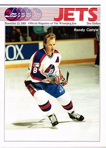 1989 Winnipeg Jets Home vs New York Rangers NHL Hockey Playoff Program #111 - Picture 1 of 1
