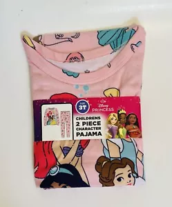 Disney Princess Children's 2 Piece Long Sleeve & Pants Pajama Set Size XS (3T) - Picture 1 of 3