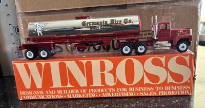 Rare Winross 1988 Germania Fire Co Tanker Truck NMIB 1/64 Decast USA Made - Image 1 of 2
