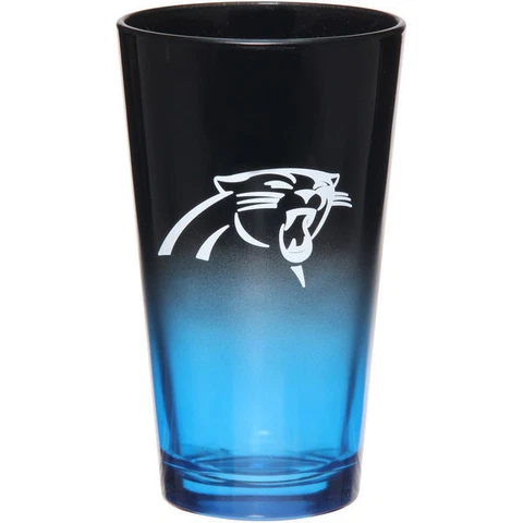 Carolina Panthers NFL Ombre Pint Glass Cover