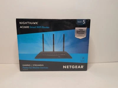 ~NEW SEALED~ Netgear Nighthawk AC2600 Smart WIFI Router R7450-100NAS Black - Image 1 of 2
