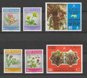 Sultanate of Oman 1982 Blumen Serie 6 postfrisch MNH /TE57115 - Bild 1 von 1