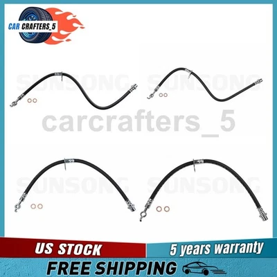 4 mangueras hidráulicas de freno delantero trasero para Toyota Avalon 2005 2006 3,5 L Foto 1 de 4
