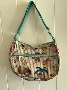 A Rare Vintage Harajuku Lovers Aloha Exclusive Hawaii Print Shoulder Handbag - Picture 1 of 5