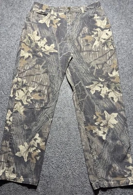 Pantalones Cabela De Colección Camuflaje Lona Para Hombre 34x30 Piernas Rectas 100% Algodón Caza Foto 1 de 4