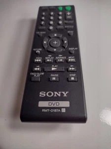 Sony Remote RMT-D187A For DVP-NS710H DVPSR200P DVP-SR200P DVP-SR500H DVD Player - Picture 1 of 3