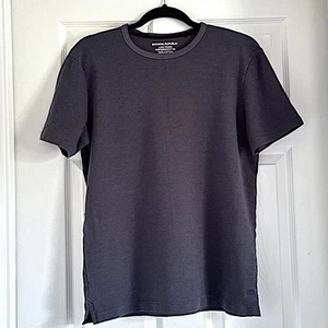 Banana Republic L Luxe Touch Performance Tee grau gestreift 100% Baumwolle Herren T-Shirt - Bild 1 von 8
