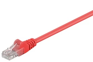 5 câbles réseau CAT 6, U/UTP ; CAT 6-0200 U/UTP ROUGE 2m SB - Photo 1/1