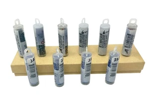 Diez Tubos - Cuentas Semilla Miyuki, Delica Vidrio Cilíndrico Colores Surtidos - Imagen 1 de 10