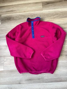 De Colección Años 90 Patagonia Synchilla Snap-T Pullover Chaqueta Polar Para Hombre Talla M - Imagen 1 de 12
