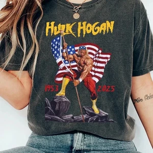 Hulk Hogan Legend Memorial 1953-2025 Baumwolle T-Shirt volle Größe S-5XL - Bild 1 von 3