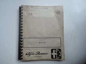 ALFA ROMEO Giulia y modelos 1750 COPIA de fábrica MANUAL DE TIENDA en reparación de carrocería/cuerpo - Imagen 1 de 15
