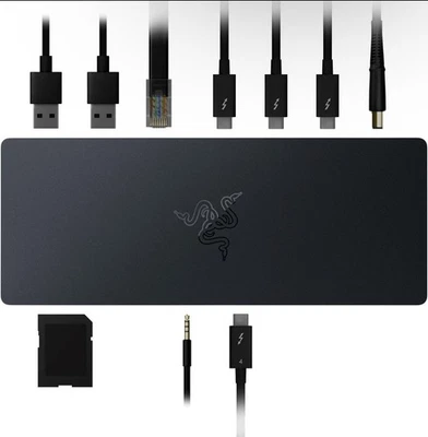 Razer Thunderbolt 4 Dock: 10 Ports in 1 Dual 4K or Single 8K Output USB A and C - Image 1 of 2