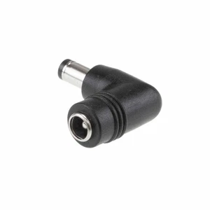 Netzteil-Winkeladapter von Hohlstecker 5,5/2,1mm auf Stecker 5,5/2,1mm, 90° - Bild 1 von 2