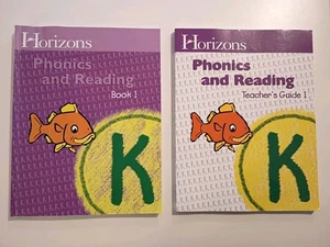 Horizons Phonics Reading K Book 1 Student Teacher Set Homeschool Kindergarten  - Picture 1 of 2